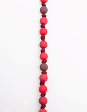 Bubble Knot Necklace in Red