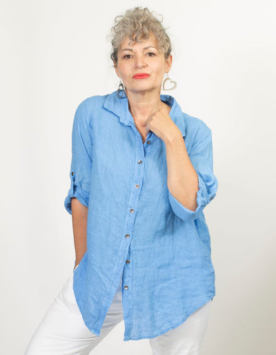 Elara Linen Top