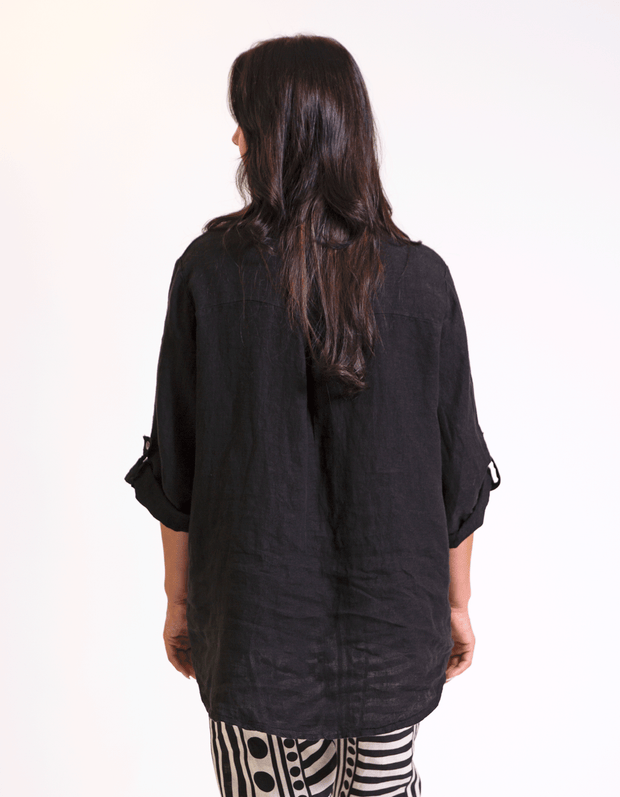 Elara Linen Top