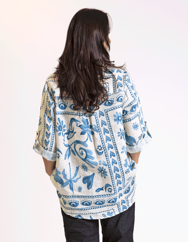 Elara Linen Top
