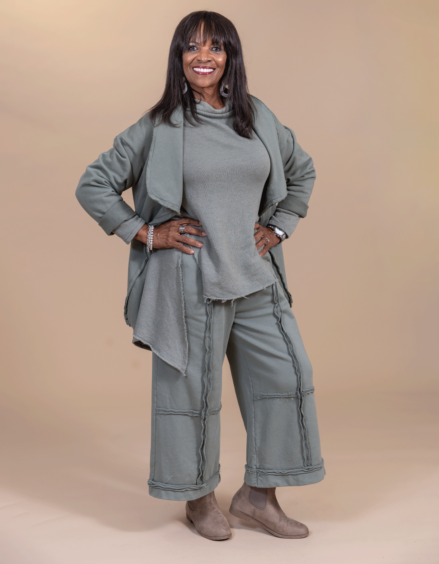 On-the-Go Wide Leg Bottoms