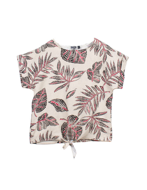 Sienna Top in Beige Tropical