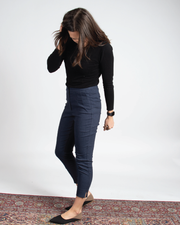 Core Cropped Trouser in Navy